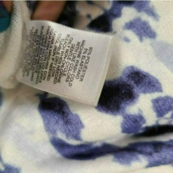 ♡3/$30♡ Ellen Tracy V Neck Long Sleeve Relaxed Tunic Blouse w Pockets -S - Picture 7 of 7